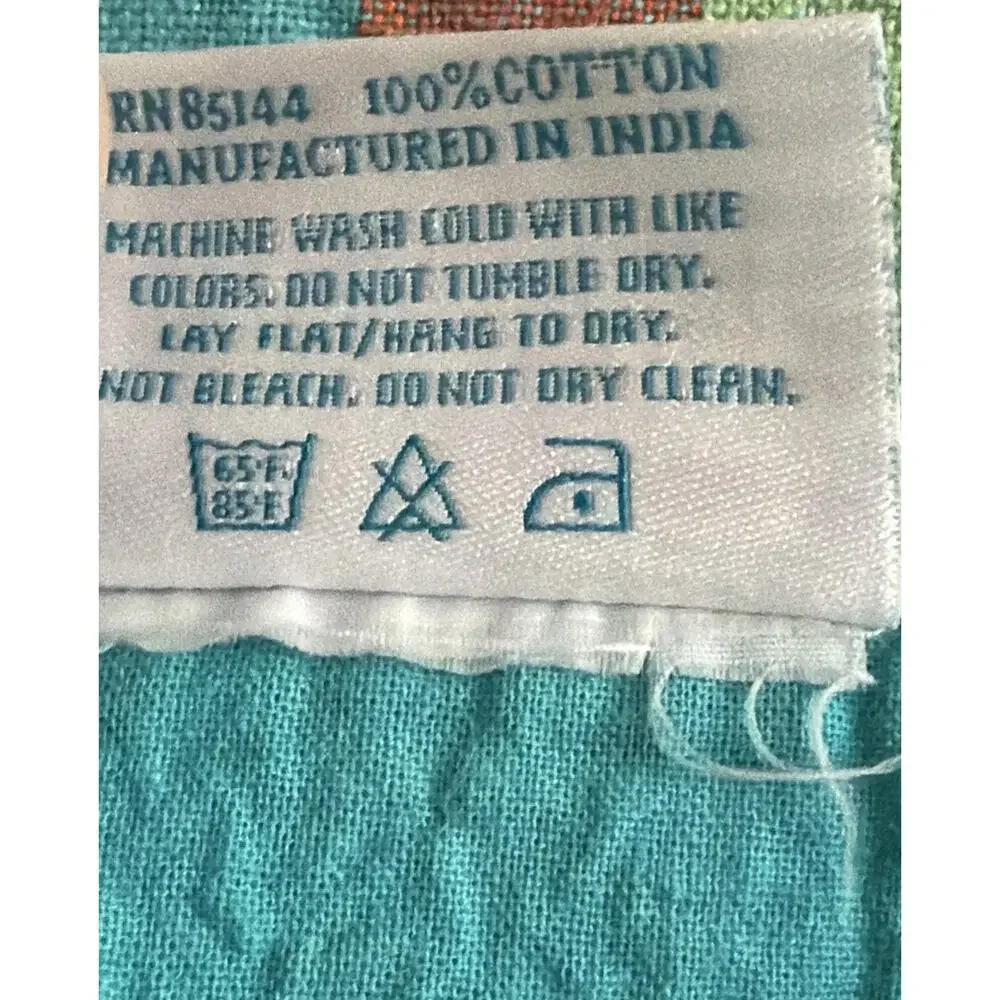 The Turquoise Table By Kristin Schell Table Runner Turquoise/Multi 65” Cotton